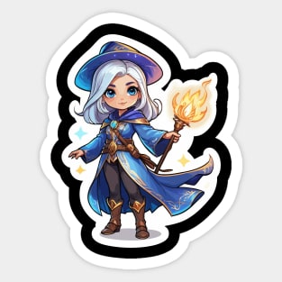 Mage Fantasy Illustration Sticker